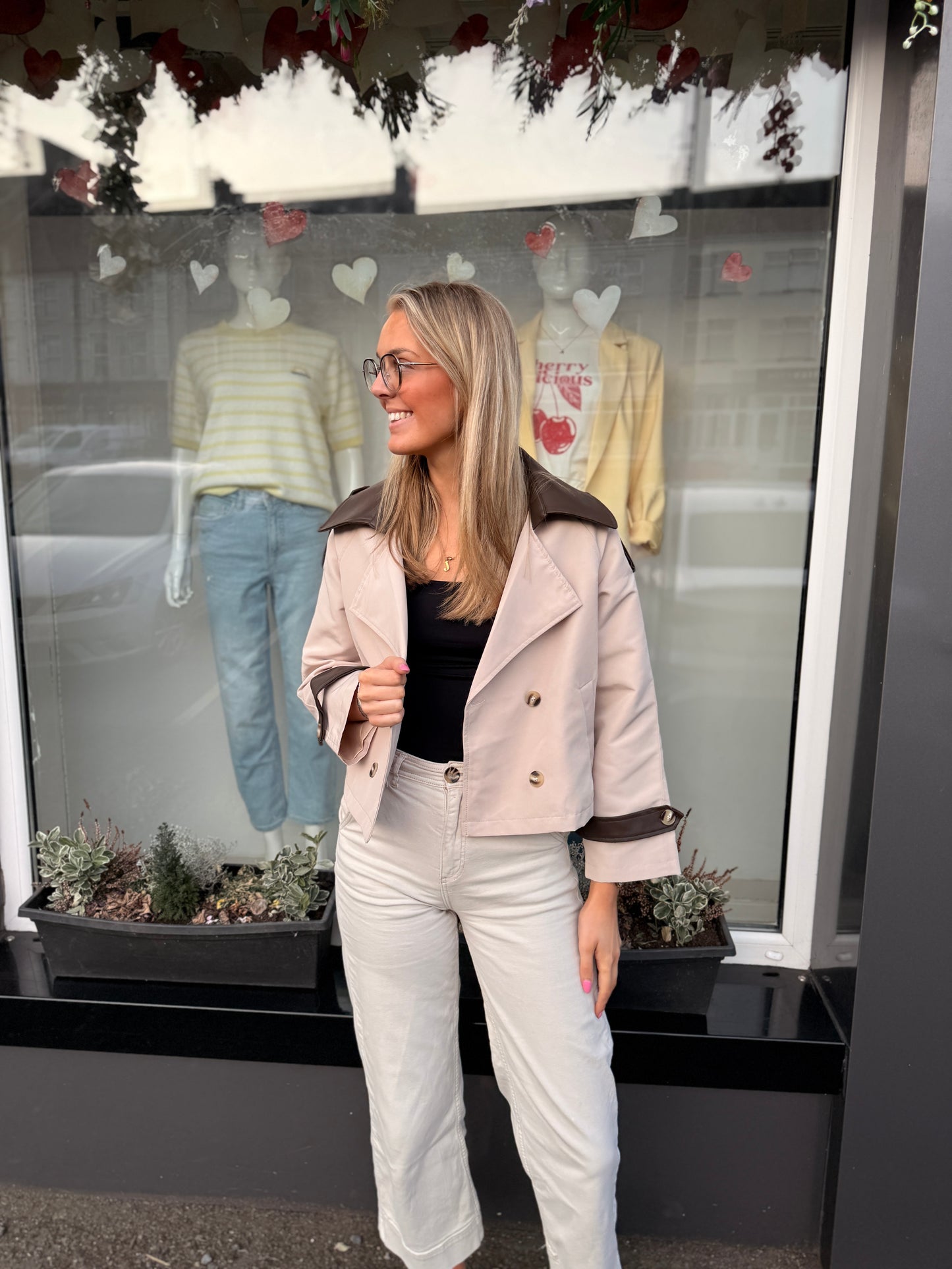 Two Tone Trench Coat