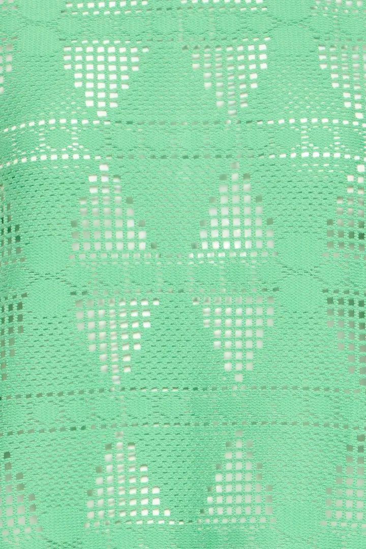 Nova Green Crochet Top