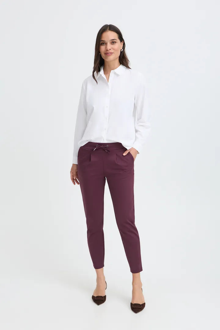 Rizetta Crop Pants Plum