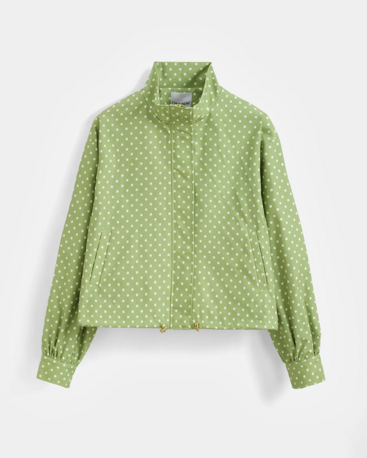 Green Polka dot jacket