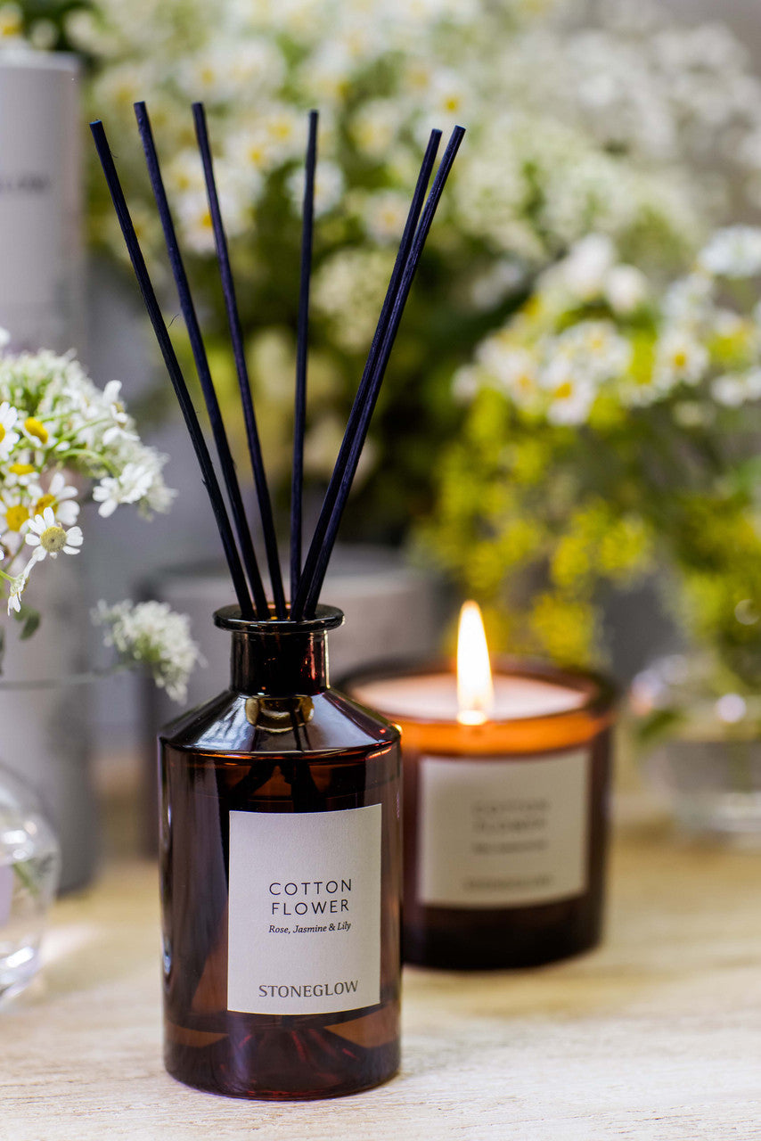 The Walled Garden - Cotton Flower - Rose | Jasmine | Lily - Scented Reed Diffuser 160ml