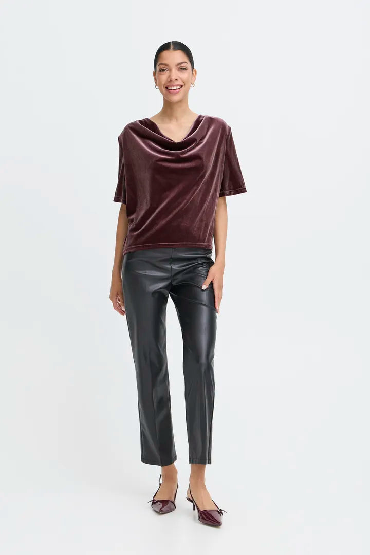Perlina Draping Blouse Velvet