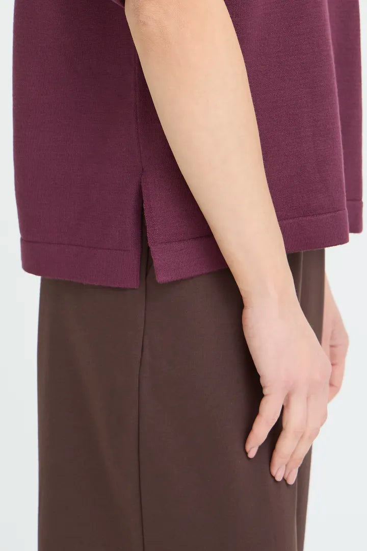 Morla SS Jumper Burgundy