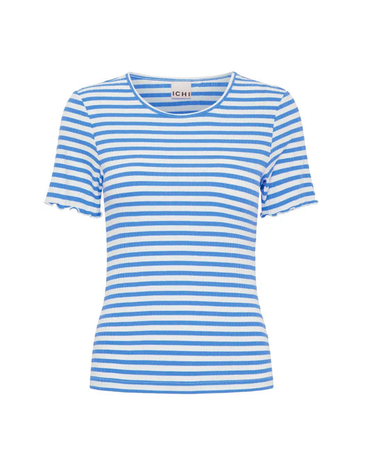 Cella Stripe Top Blue