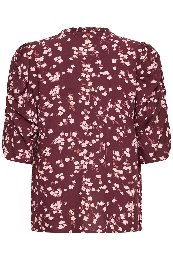Josa Puff Shirt Plum