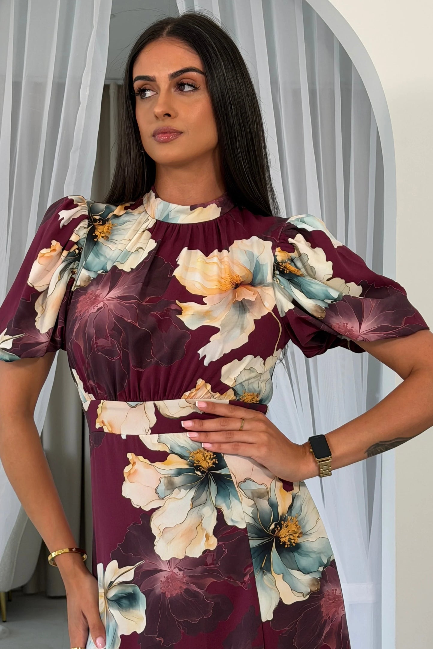 Lilith Flower Puff Dress