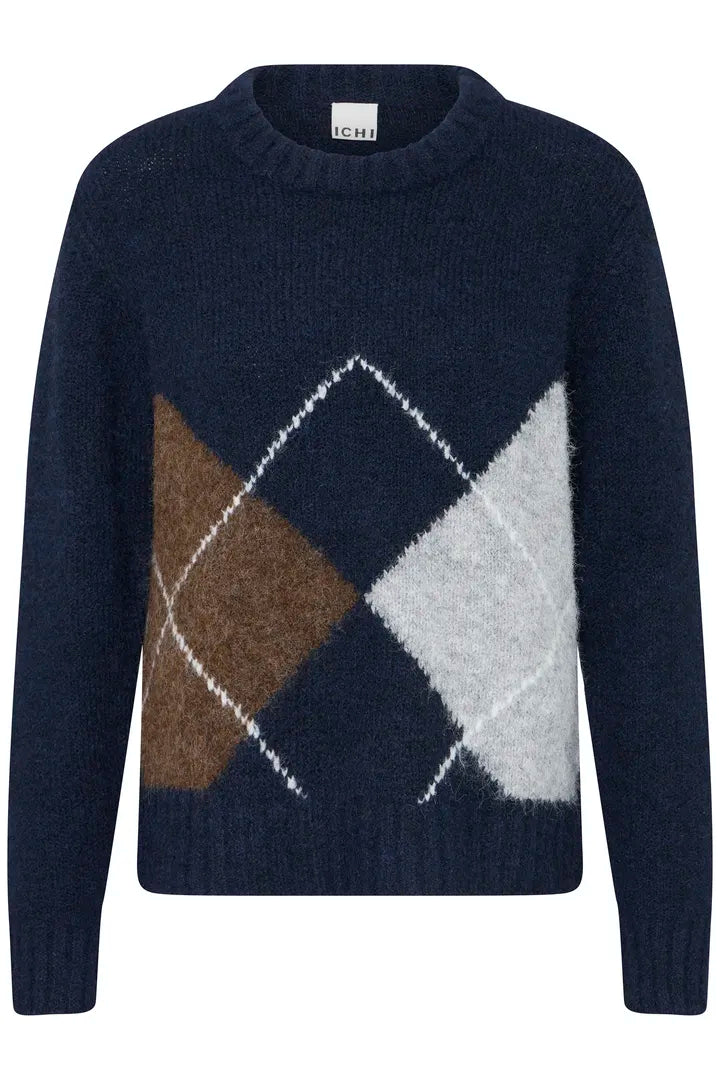 Bayana LS Argyle Knit