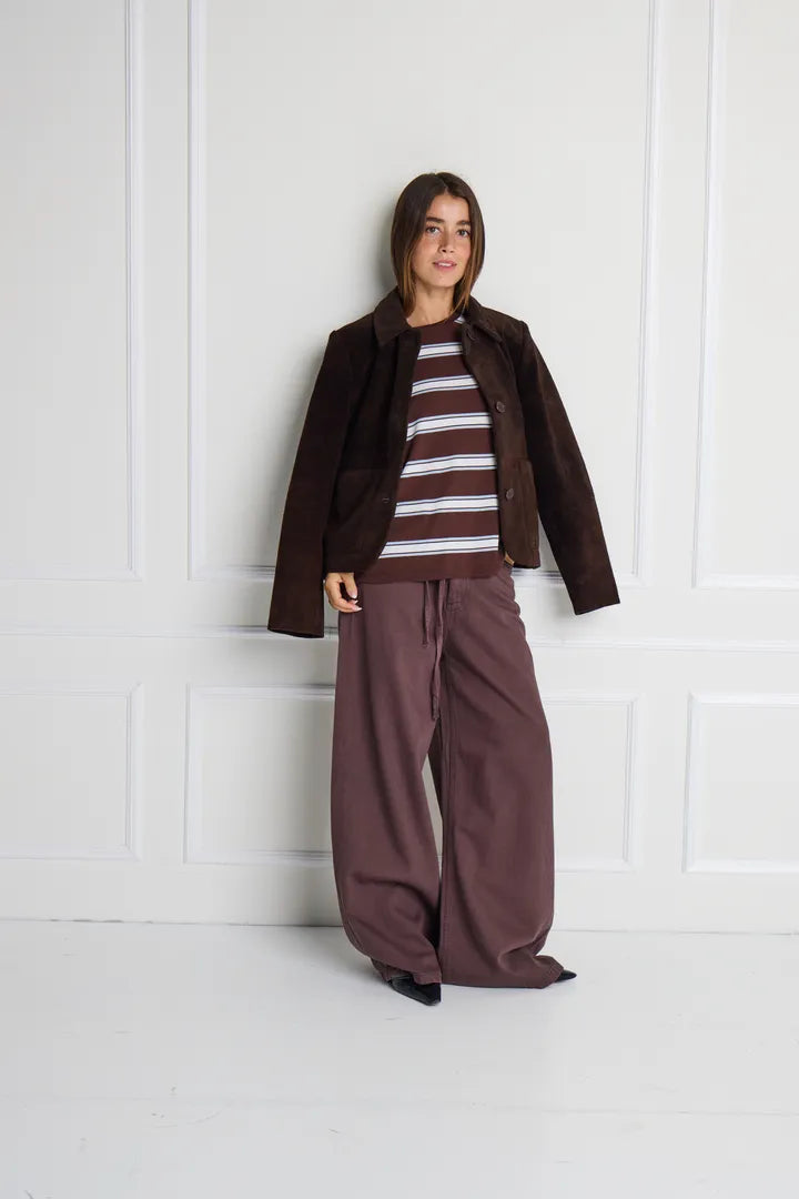 Brown Wide Leg Jeans
