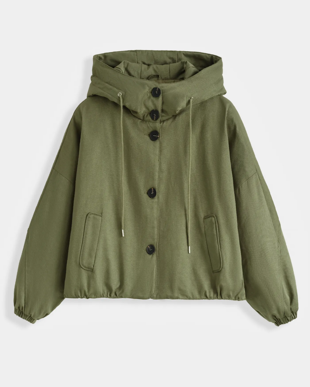 Kylie Oversized hooded jacket green