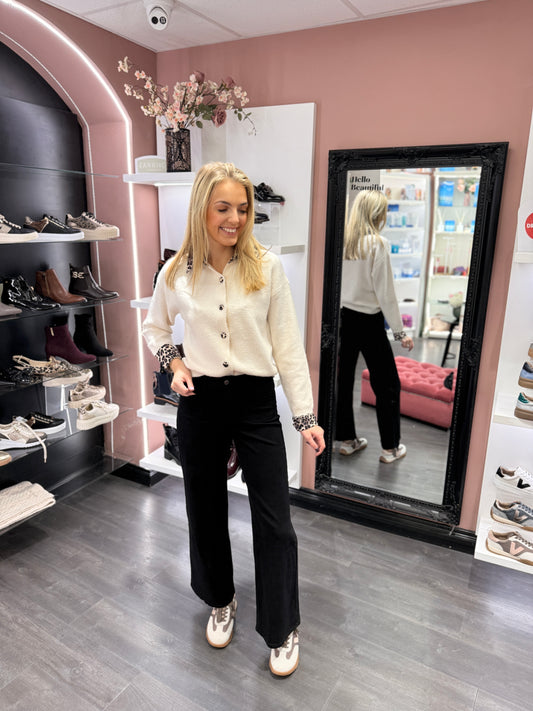 Black Wide Leg Toxic Jeans