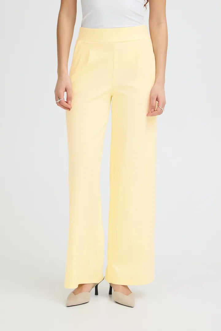 Kate Lemon Denim Wide Trousers