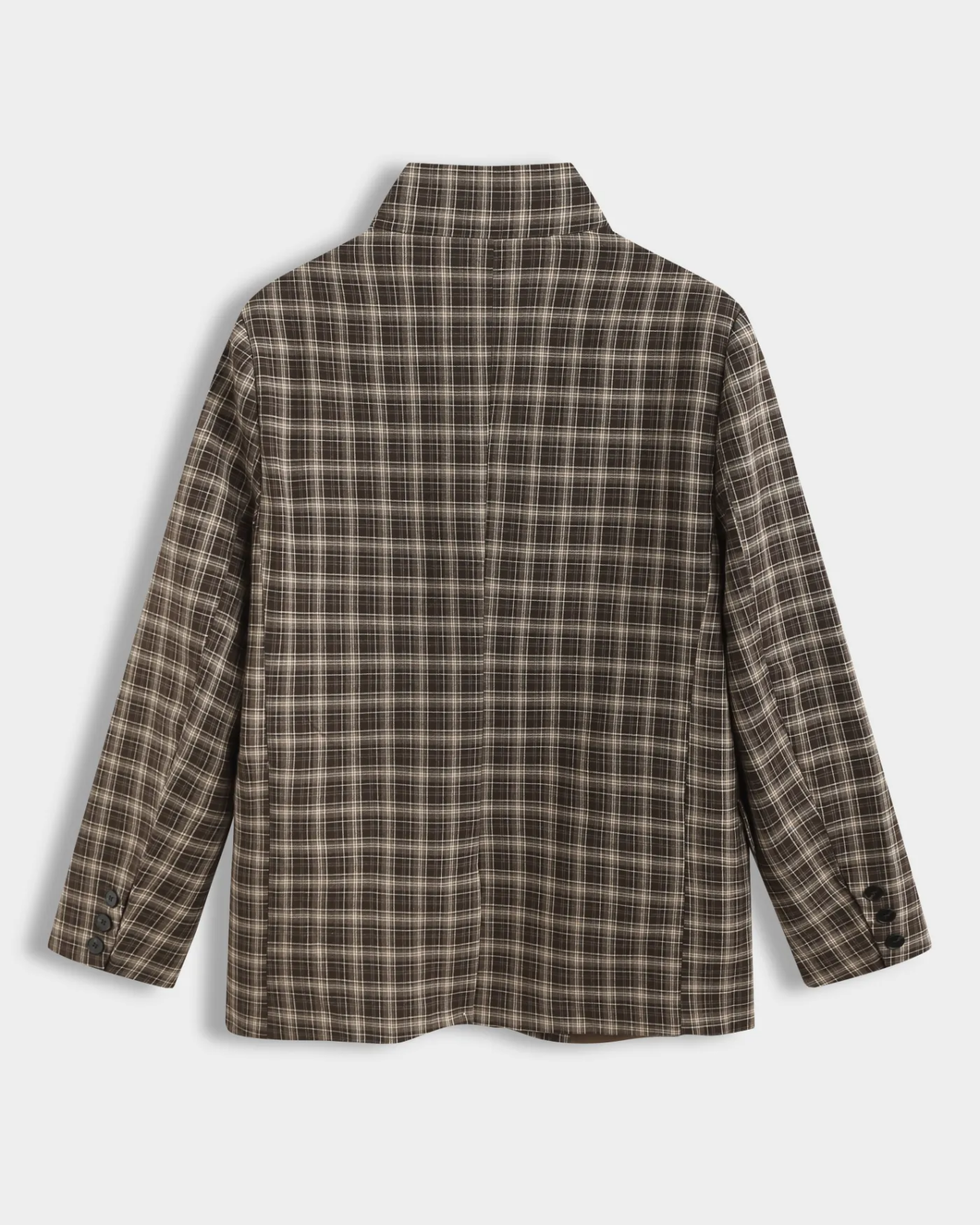 Harlow Funnel Neck Checkered Blazer