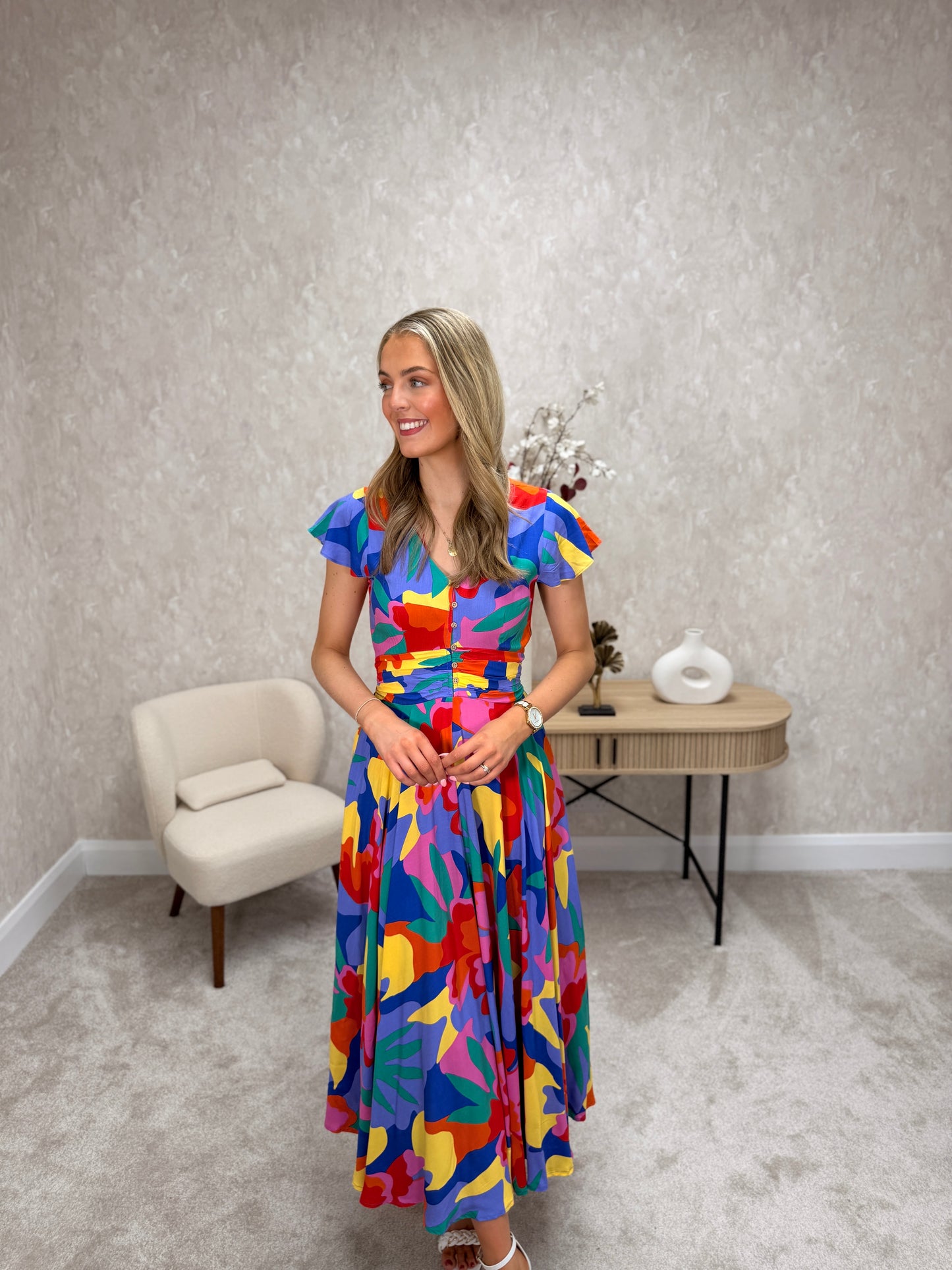 Stella Multi Colour Floral Maxi Dress