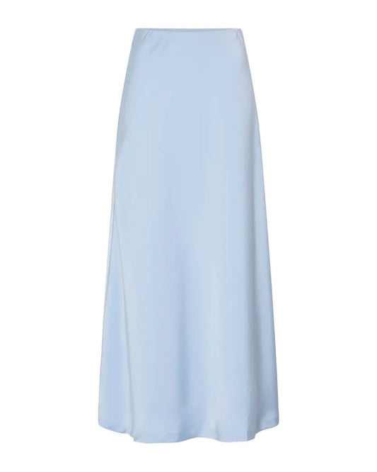 Dacanna Blue Satin Skirt