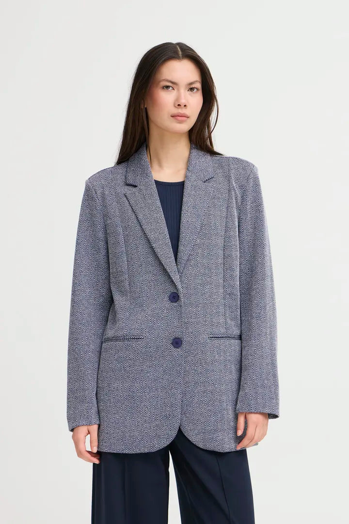 Kate Jacquard Oversized Blazer