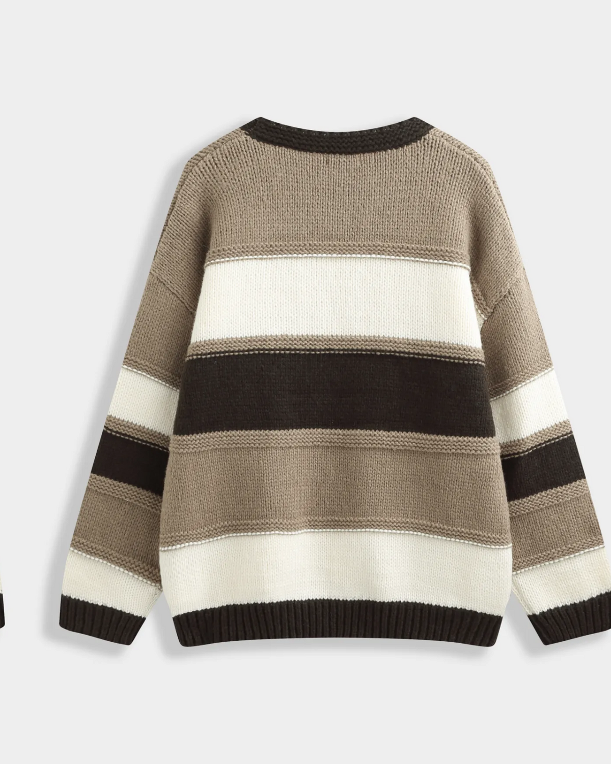 Lola Stripe Jumper Brown/Cream