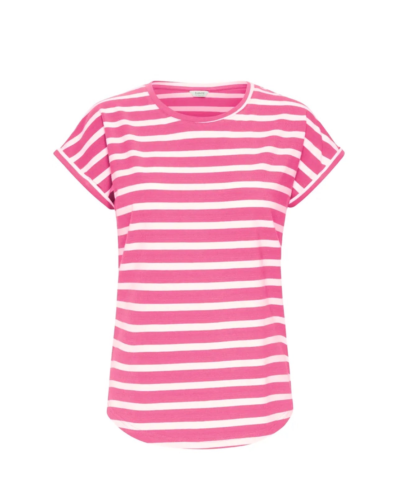 Pamila O Neck T shirt Hot Pink