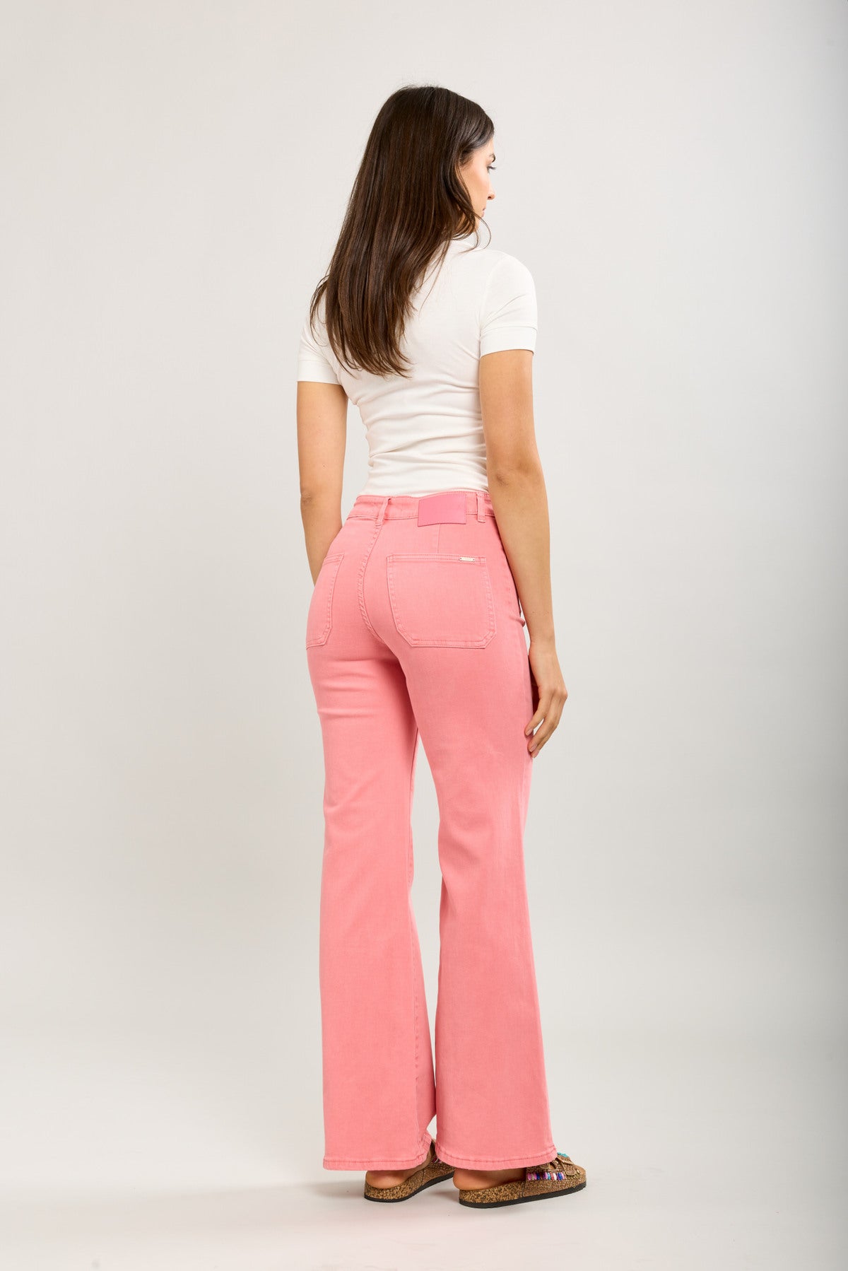 Stretch Coral Flare Jeans