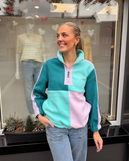 Teal Multi Fleece