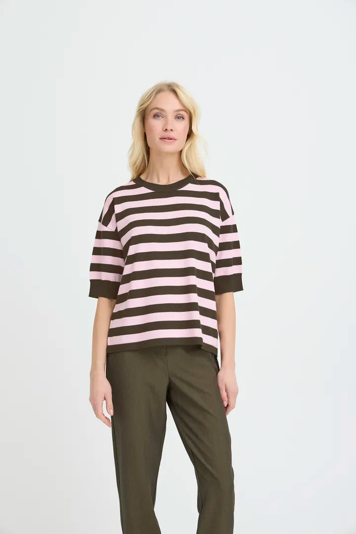 Morla Top Brown/Pink