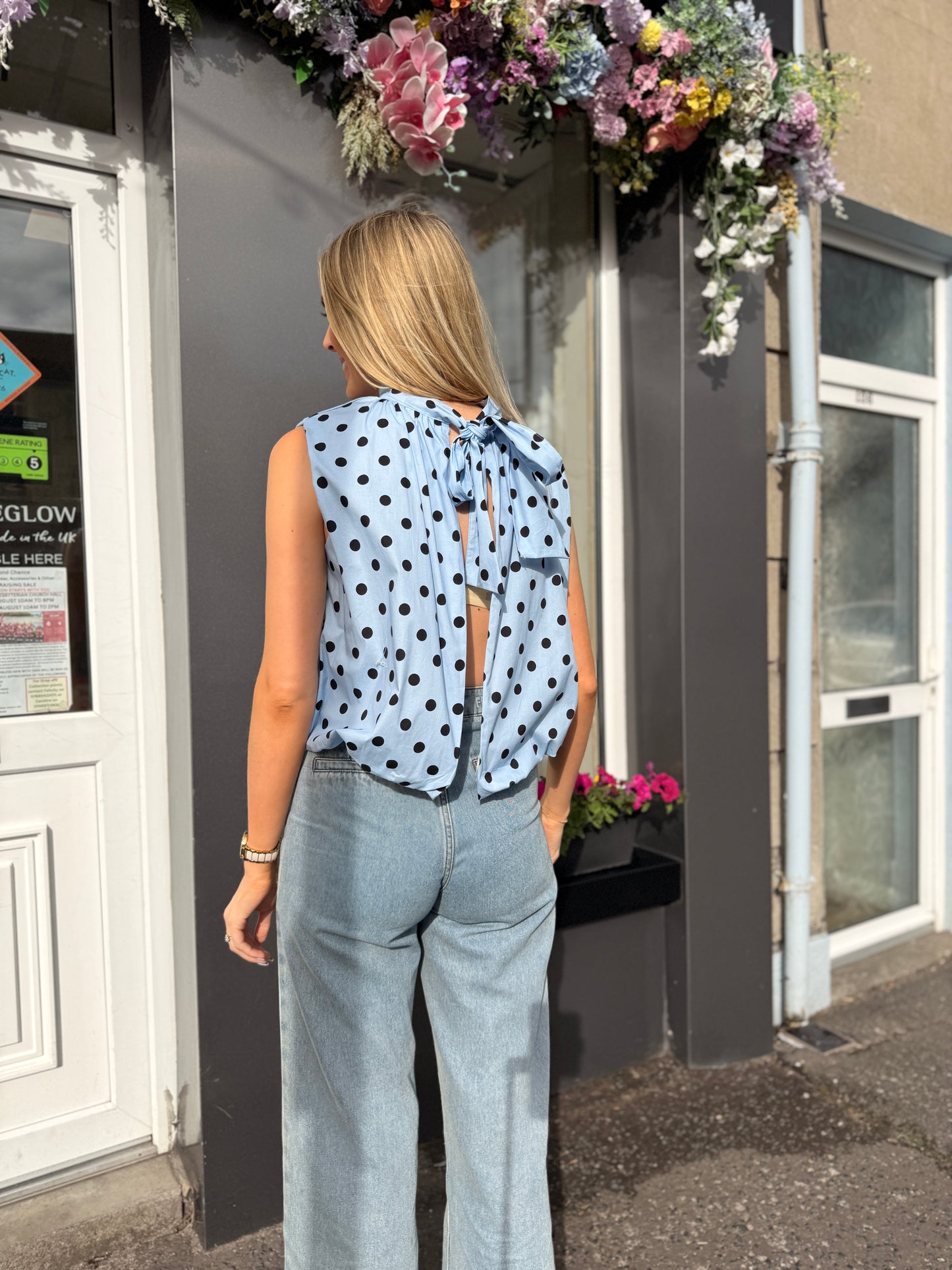 Polka dot top