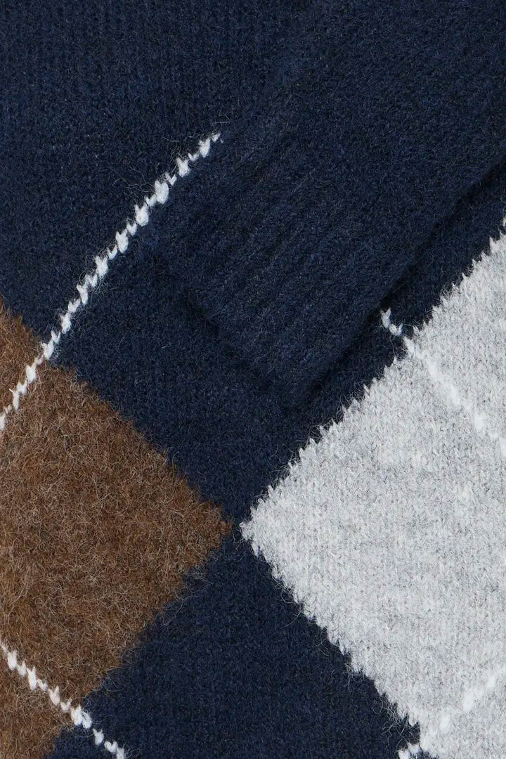 Bayana LS Argyle Knit