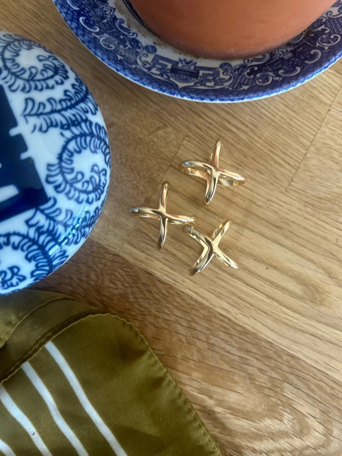 Lotta Scarf Ring Gold