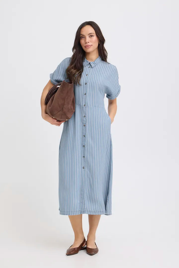 Kosmo Blue Stripe Dress