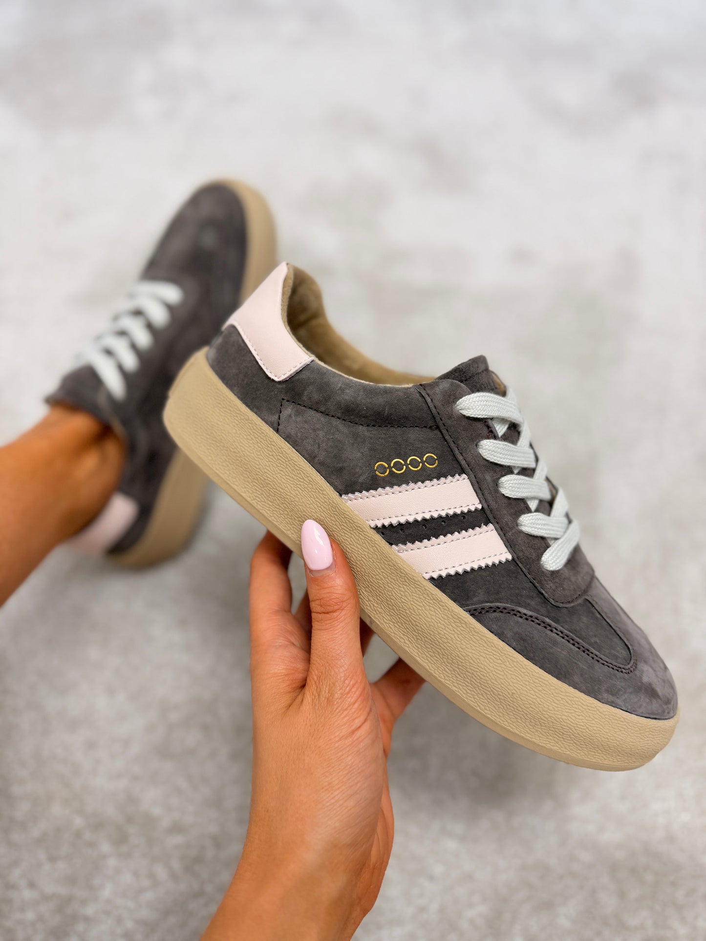Thirty Three Pink Brown Truffle Trainers