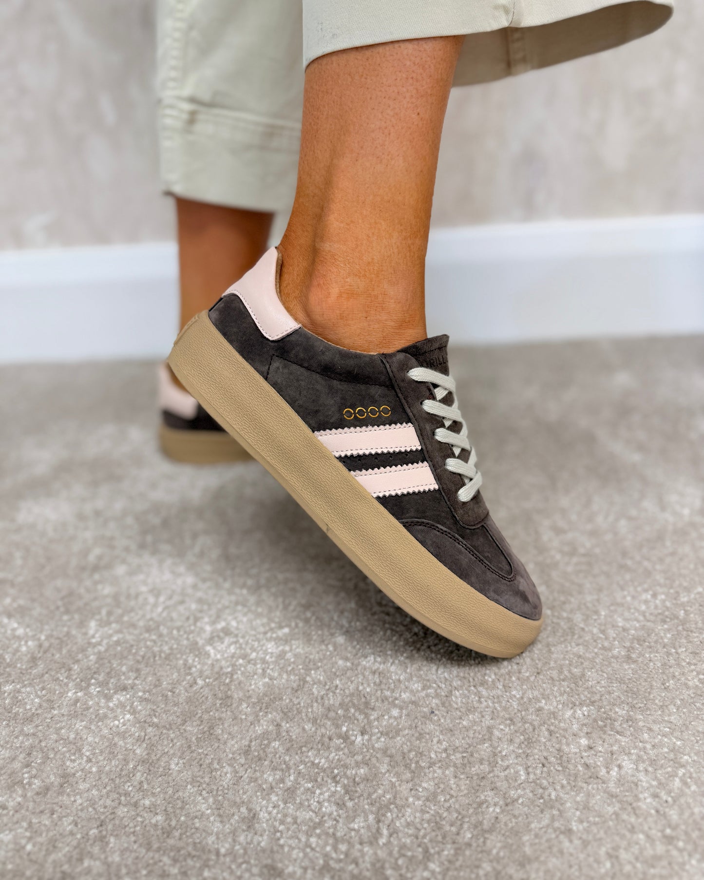Thirty Three Pink Brown Truffle Trainers