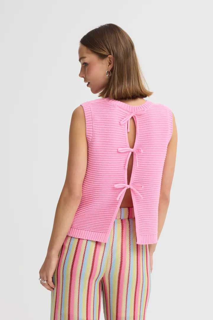 Dotties Waistcoat Azalea