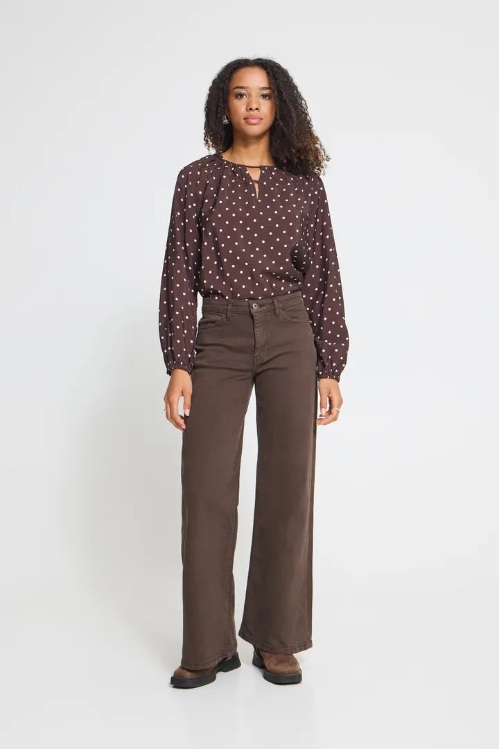Ziggy Wide Pants Brown