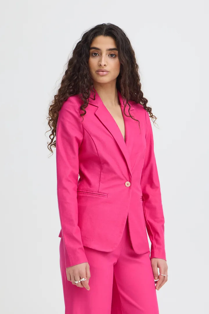 Kate Pink Denim Blazer