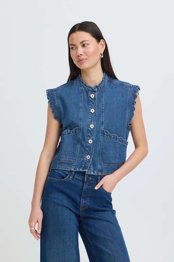 Palou Waistcoat Denim