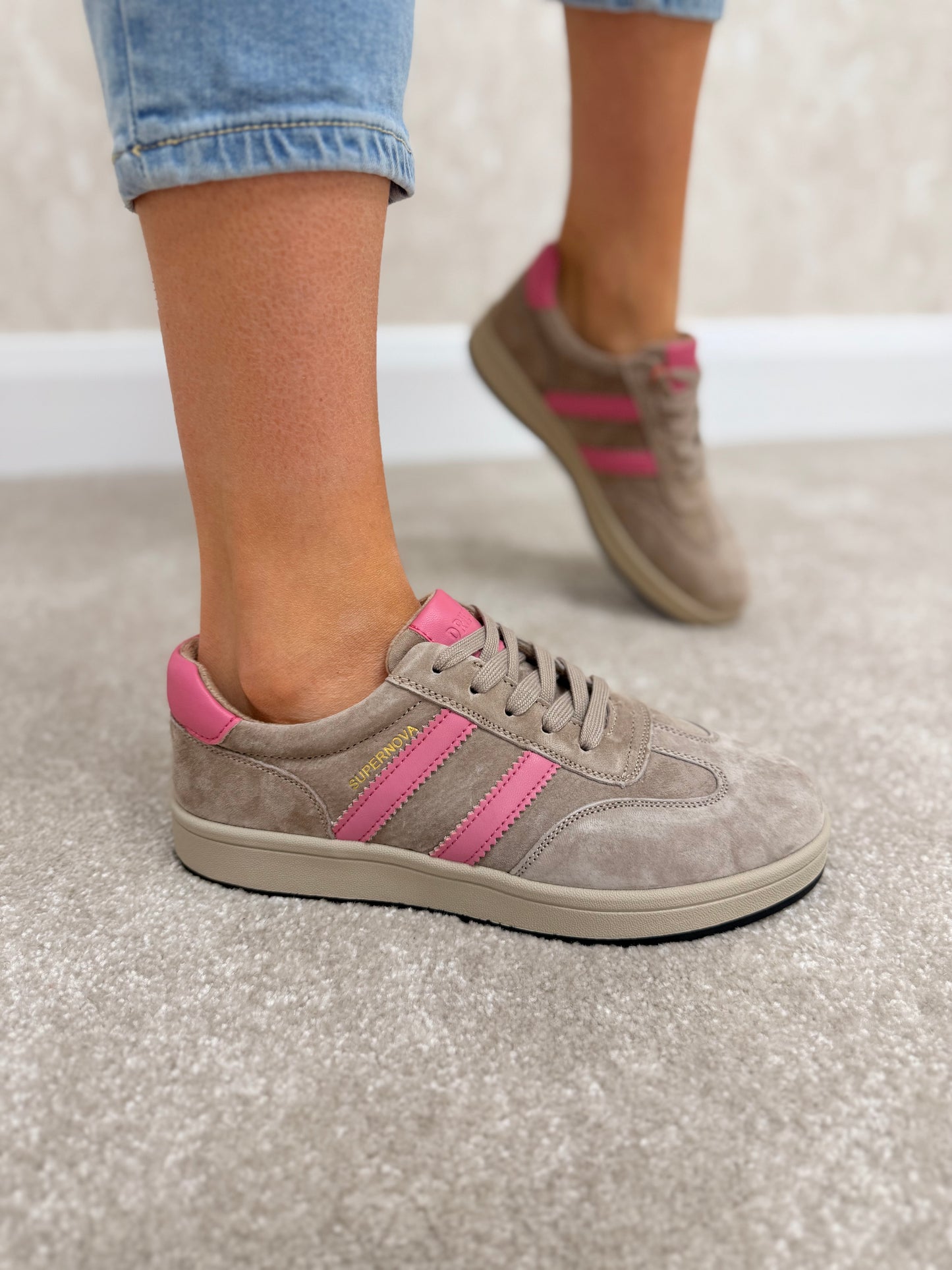 Forty One Pink Sherbet Trainers