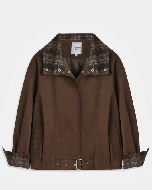 Brown Plaid Jacket