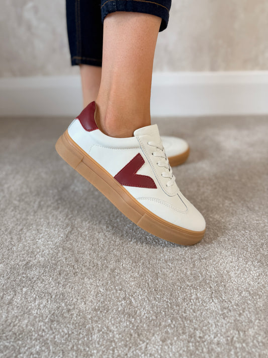 Ninety Crystal Maroon Trainers