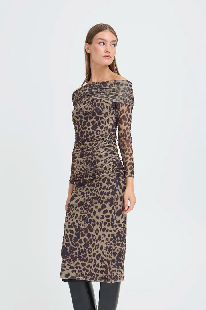 Parda Leopard Dress