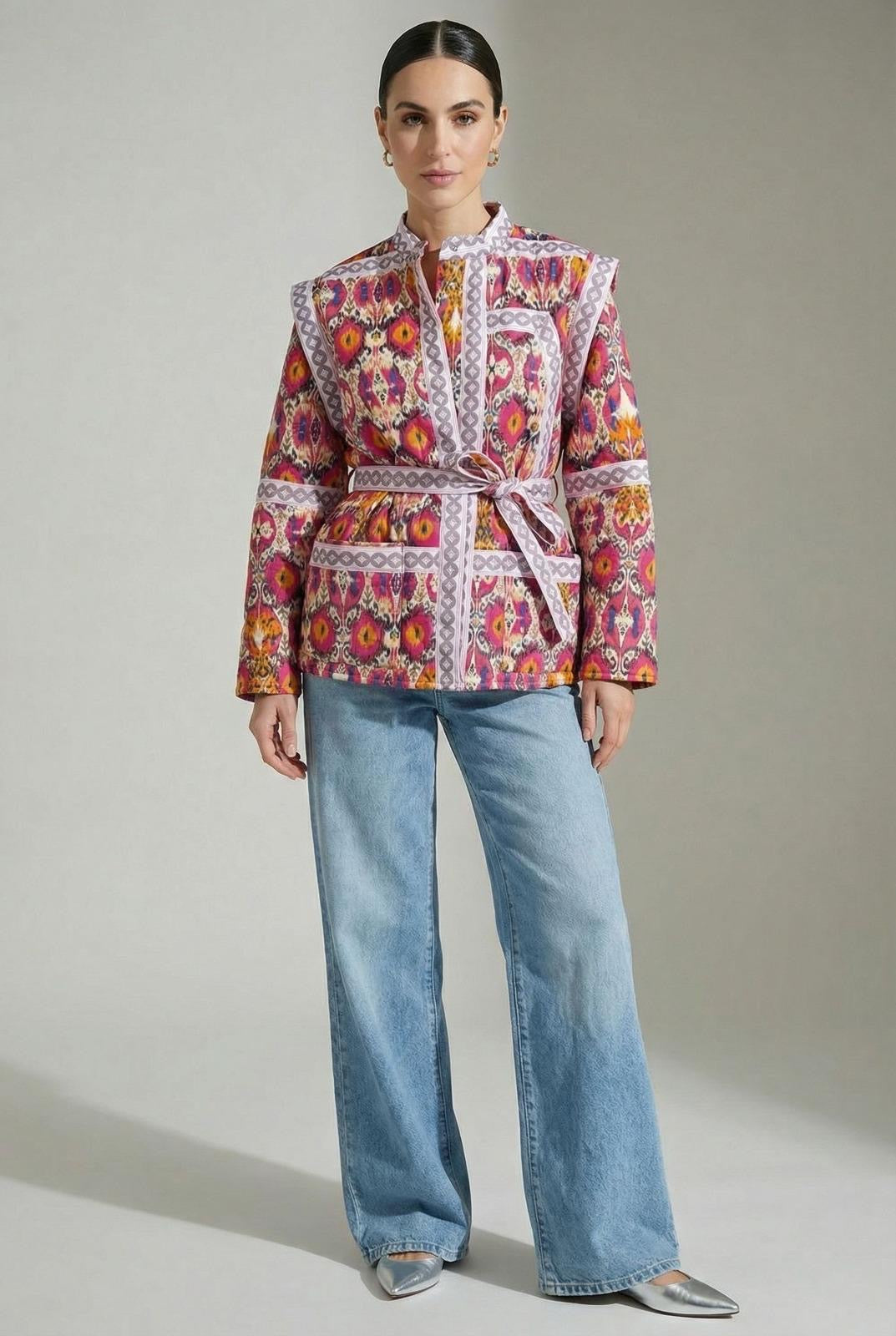 Quilated Print Jacket