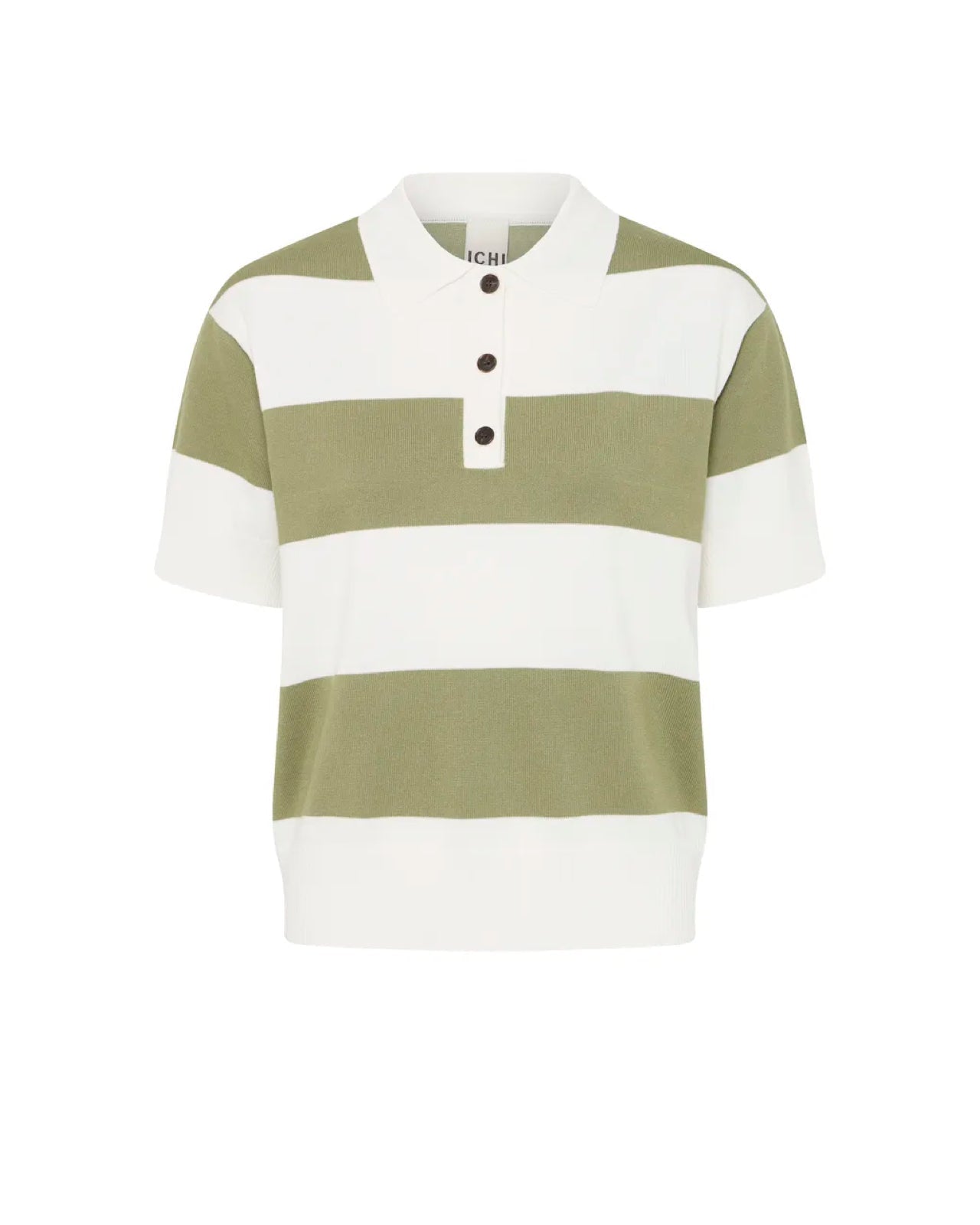 Luls Polo Top Green White