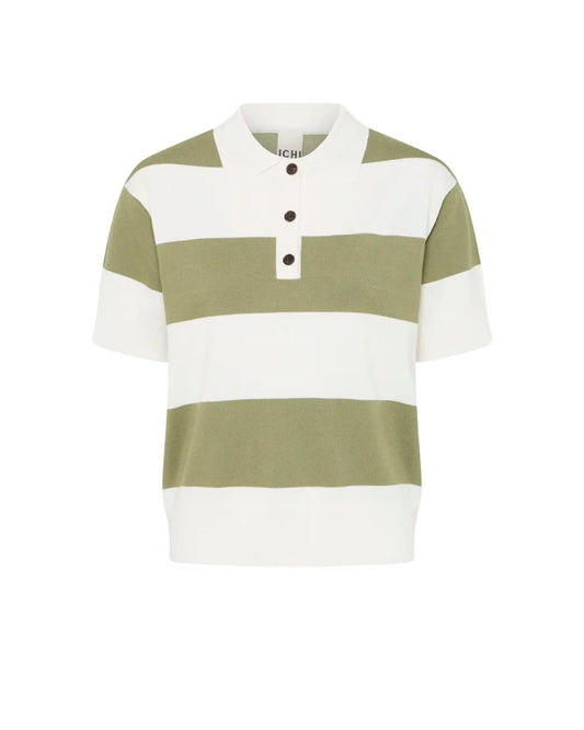 Luls Polo Top Green White