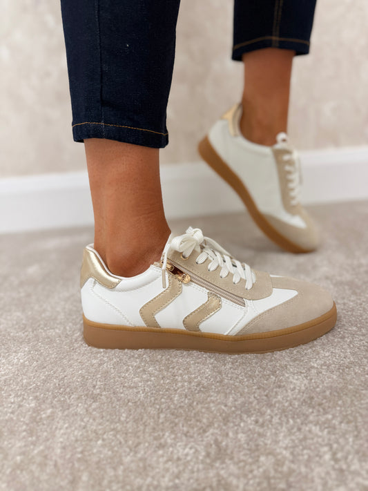 White Gold Trainers