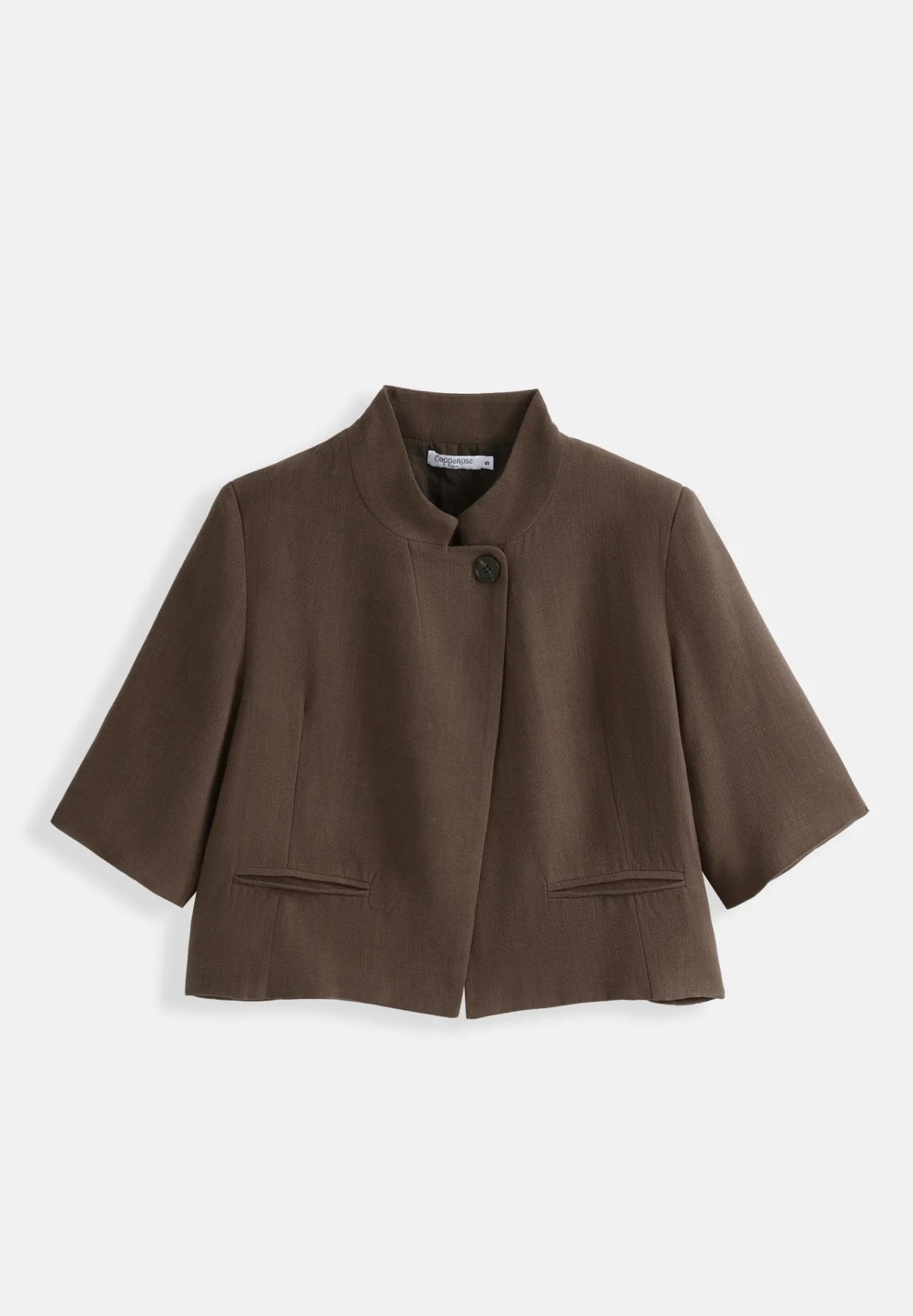 BROWN Asymmetric Blazer Trousers Co Ord