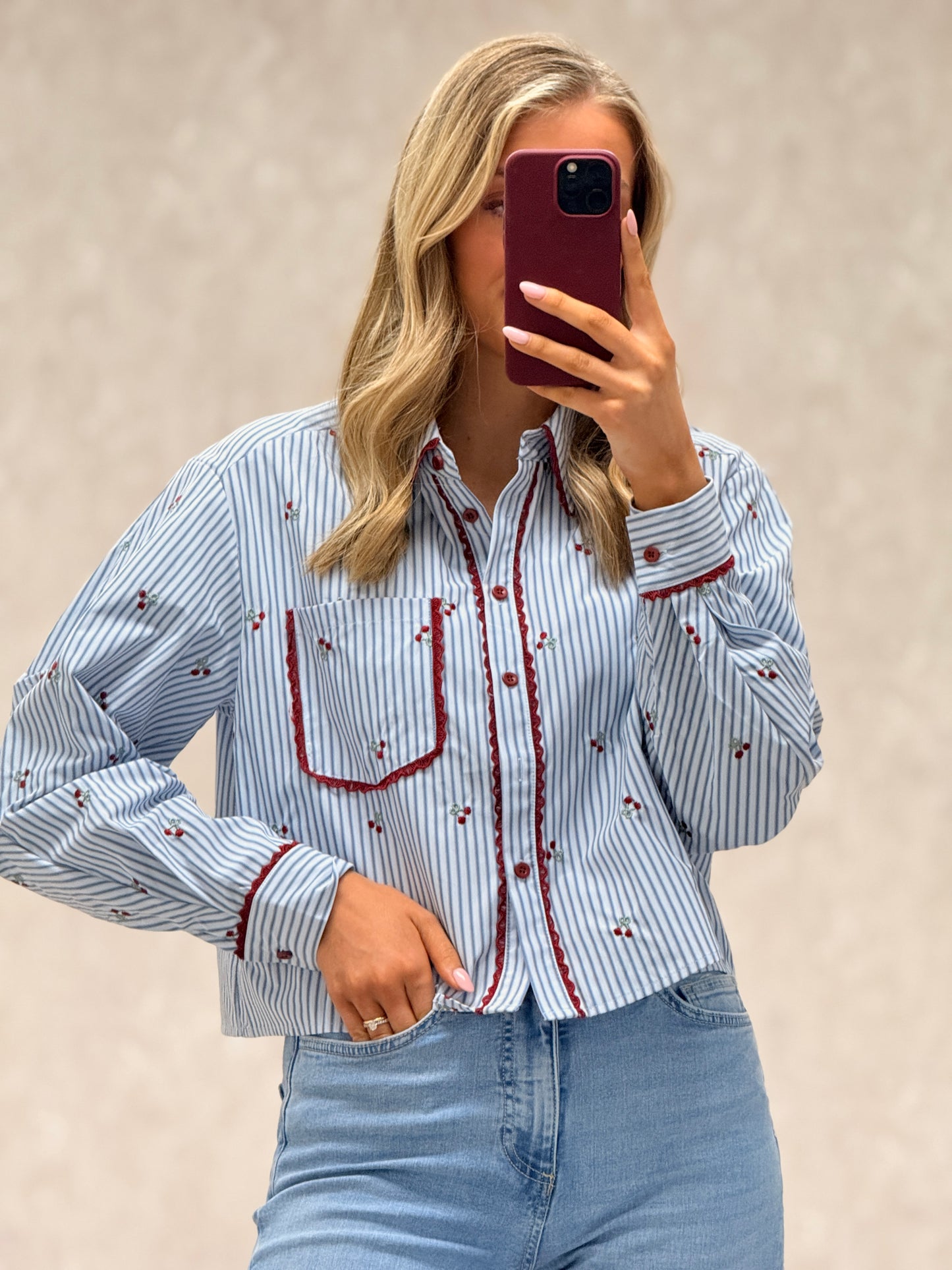 Cherry print Blouse