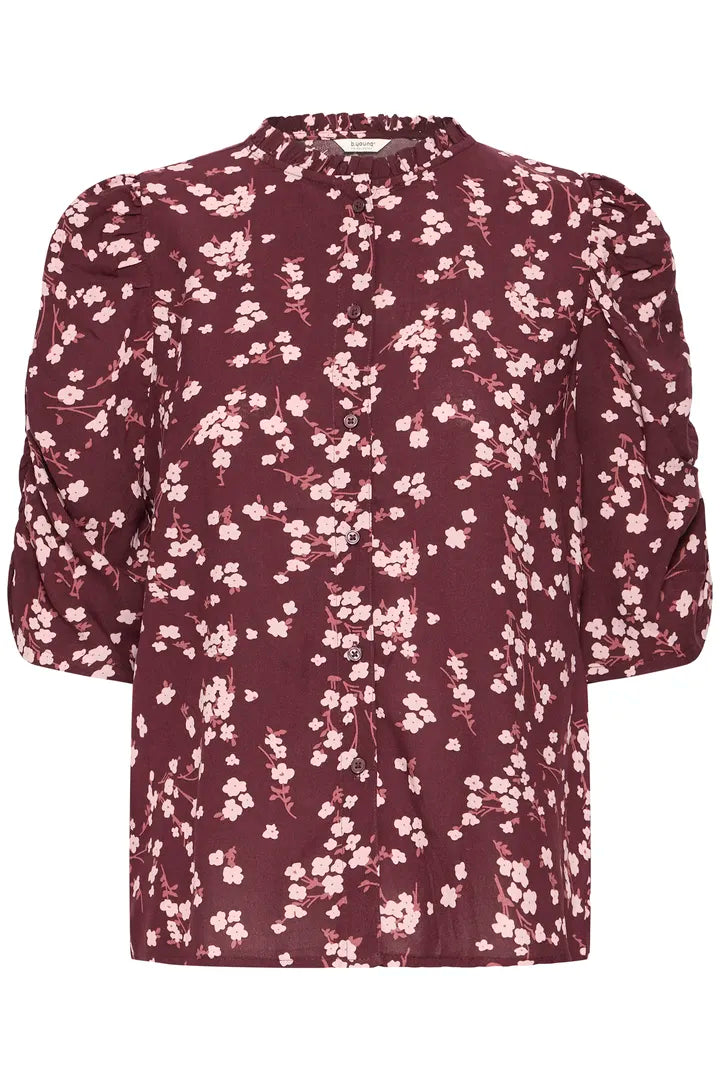 Josa Puff Shirt Plum