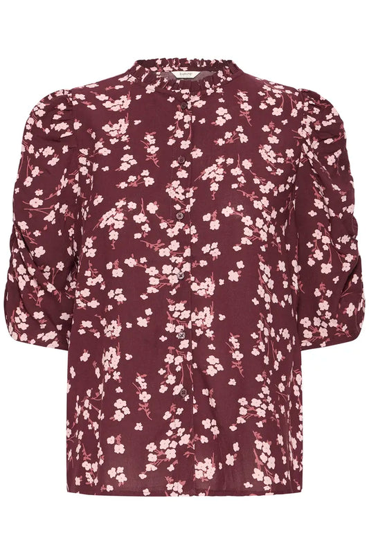 Josa Puff Shirt Plum