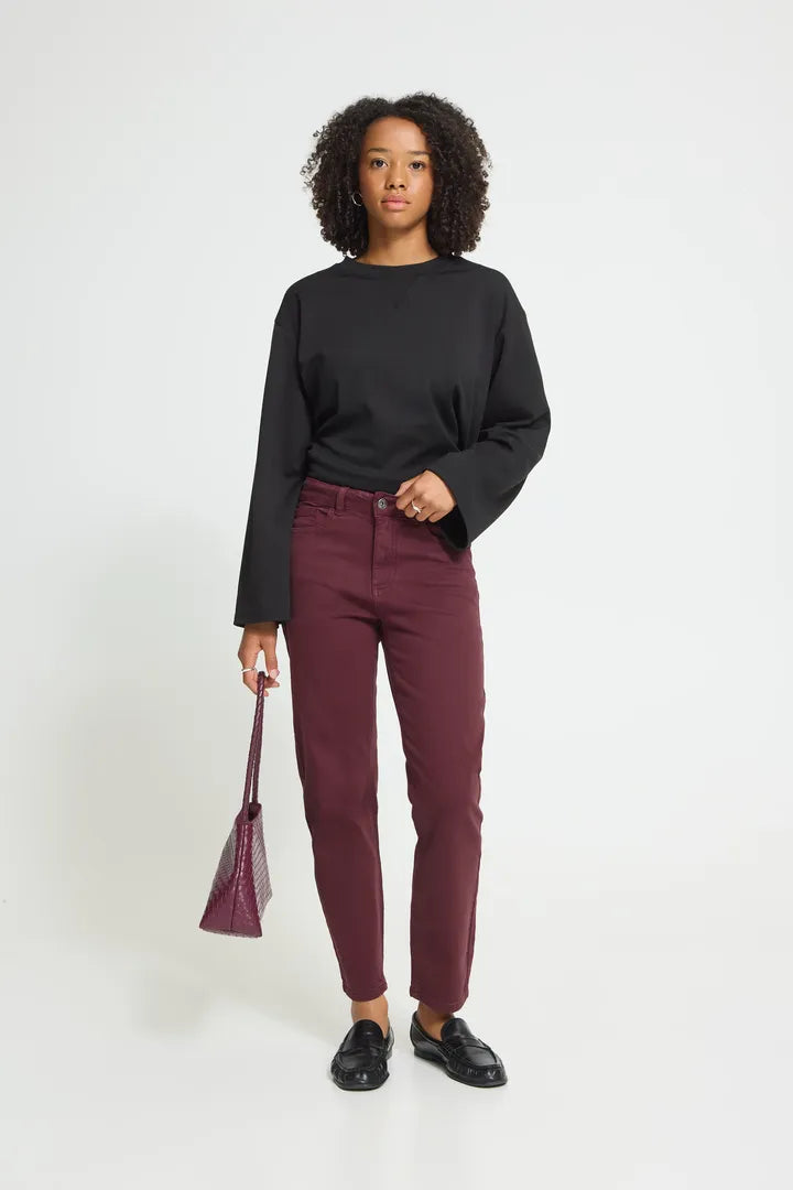 Ziggy Raven Jeans Burgundy