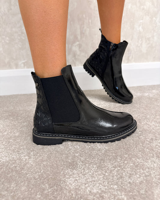 Lunar Bessy Ankle Boot Black