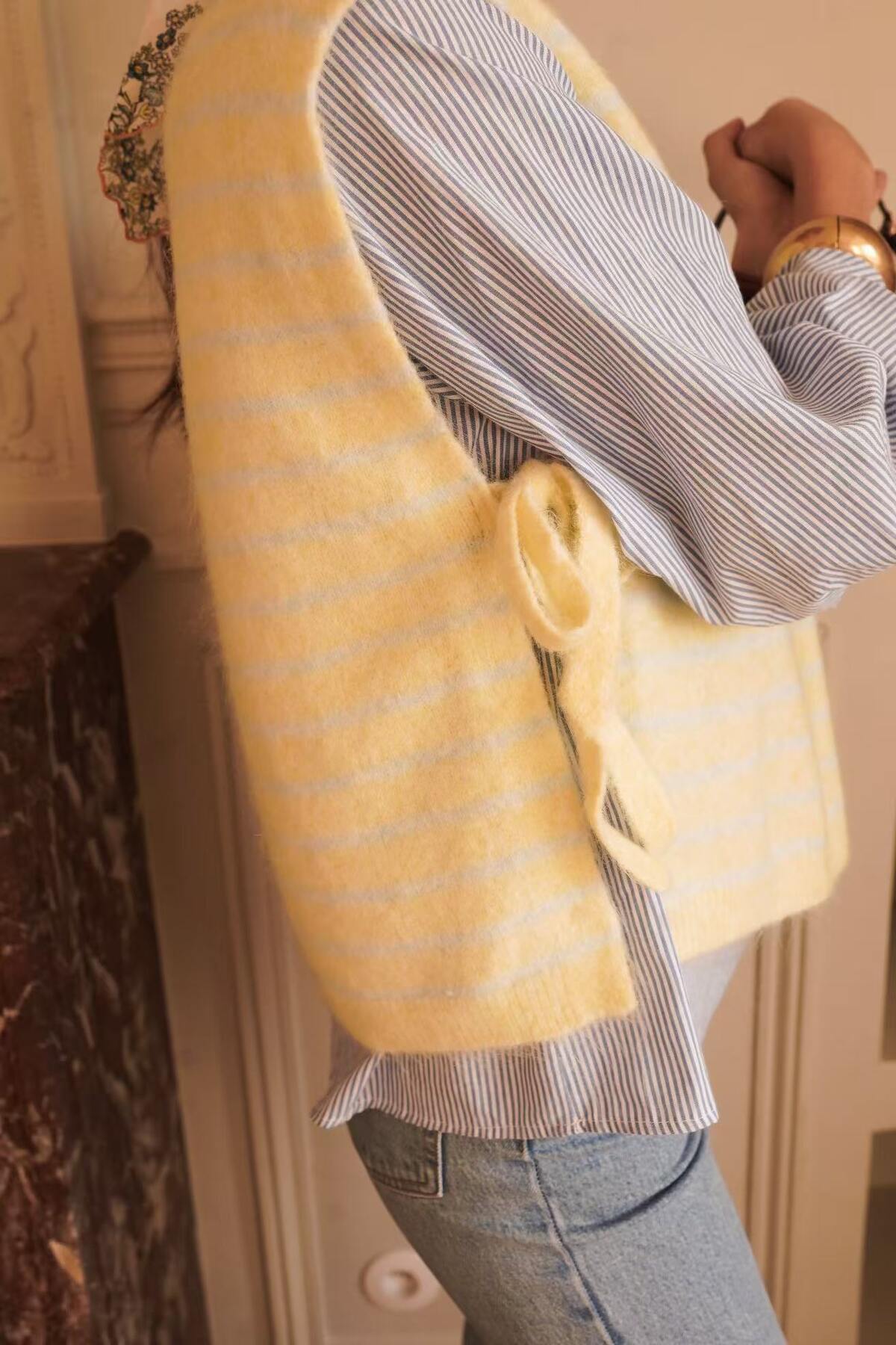 Slipover Yellow Blue Stripe