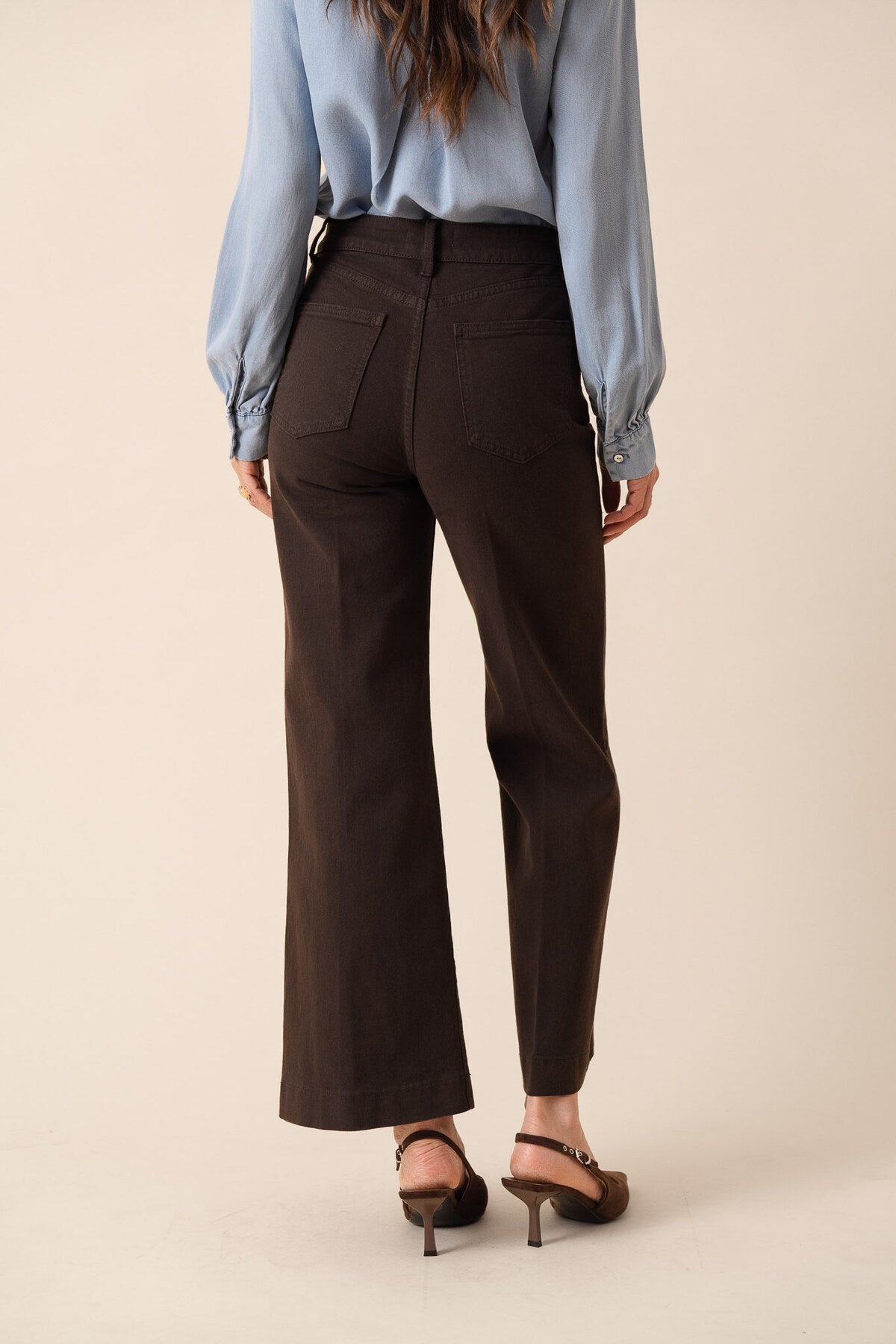 Brown Vienna wide jeans